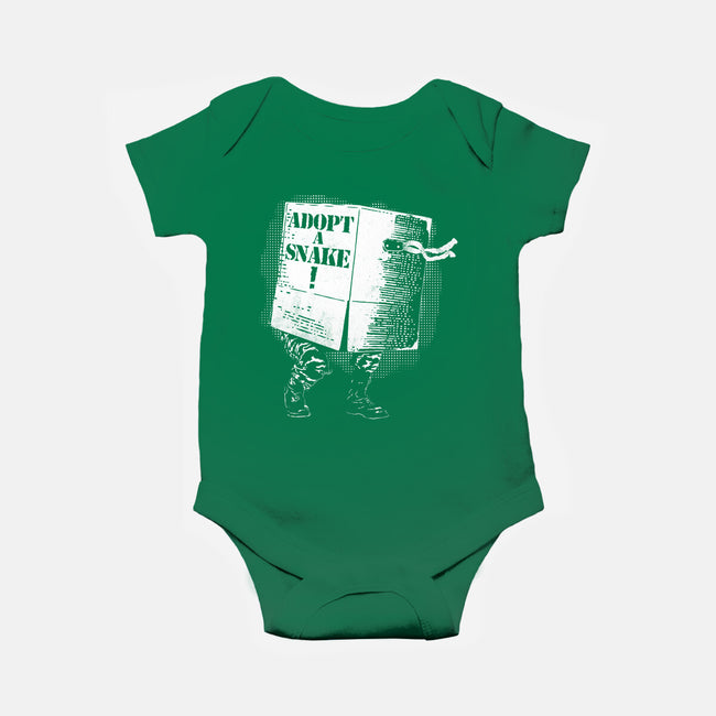 Adopt A Snake-Baby-Basic-Onesie-rocketman_art