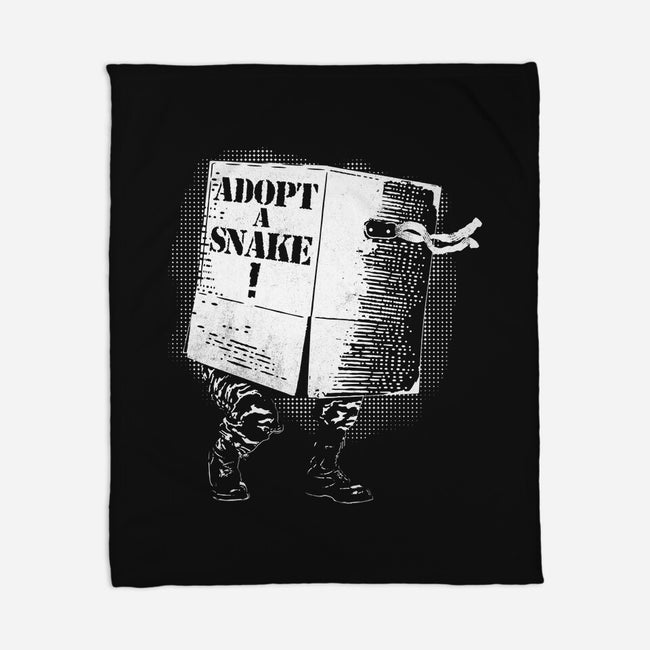 Adopt A Snake-None-Fleece-Blanket-rocketman_art