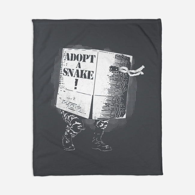 Adopt A Snake-None-Fleece-Blanket-rocketman_art