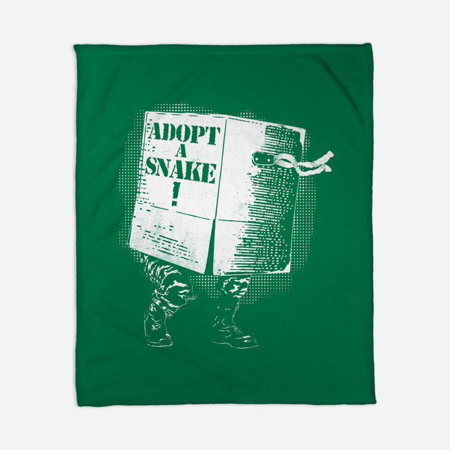 Adopt A Snake-None-Fleece-Blanket-rocketman_art