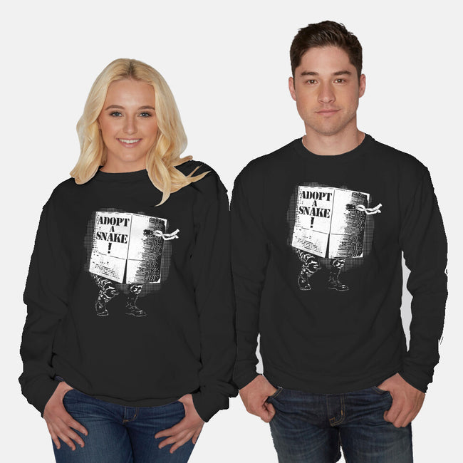 Adopt A Snake-Unisex-Crew Neck-Sweatshirt-rocketman_art