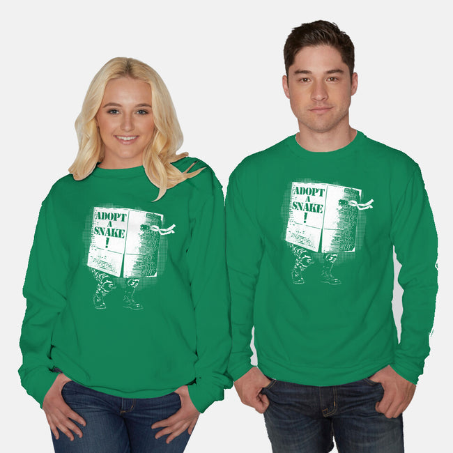 Adopt A Snake-Unisex-Crew Neck-Sweatshirt-rocketman_art