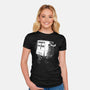 Adopt A Snake-Womens-Fitted-Tee-rocketman_art