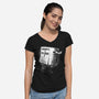 Adopt A Snake-Womens-V-Neck-Tee-rocketman_art