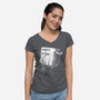 Adopt A Snake-Womens-V-Neck-Tee-rocketman_art