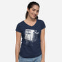 Adopt A Snake-Womens-V-Neck-Tee-rocketman_art