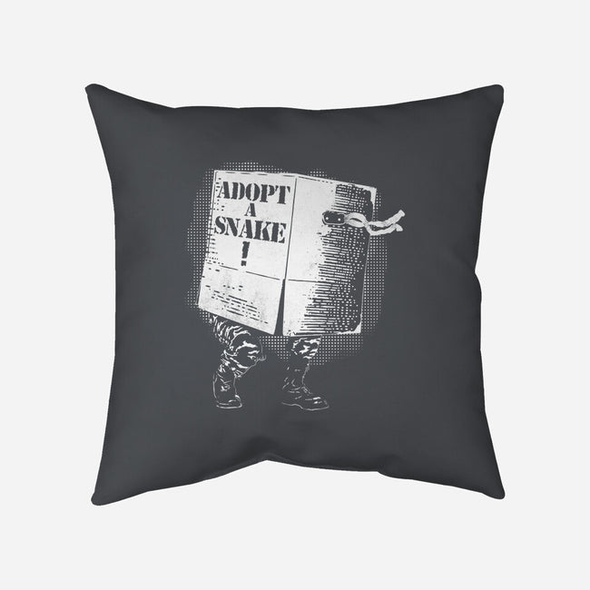Adopt A Snake-None-Removable Cover w Insert-Throw Pillow-rocketman_art