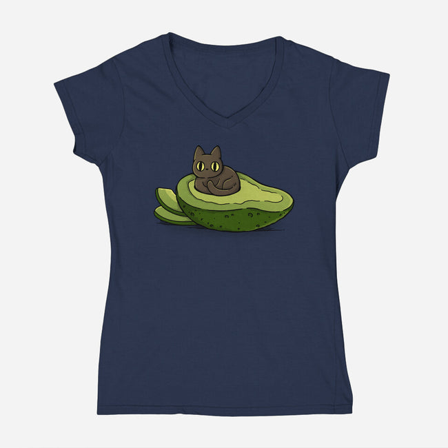 Avocat-Womens-V-Neck-Tee-Vallina84