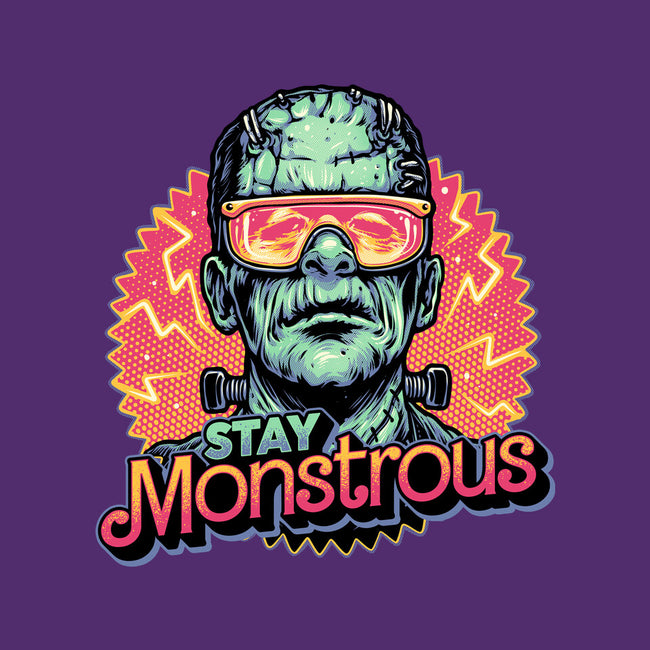 Stay Monstrous-Womens-Fitted-Tee-glitchygorilla