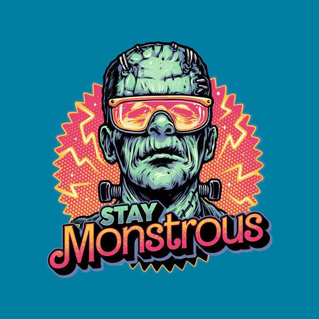 Stay Monstrous-Womens-Fitted-Tee-glitchygorilla