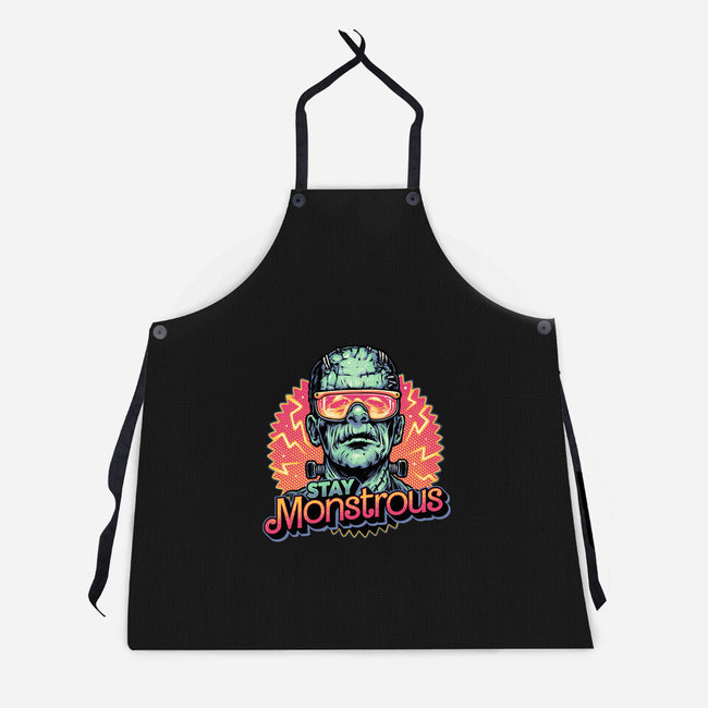 Stay Monstrous-Unisex-Kitchen-Apron-glitchygorilla