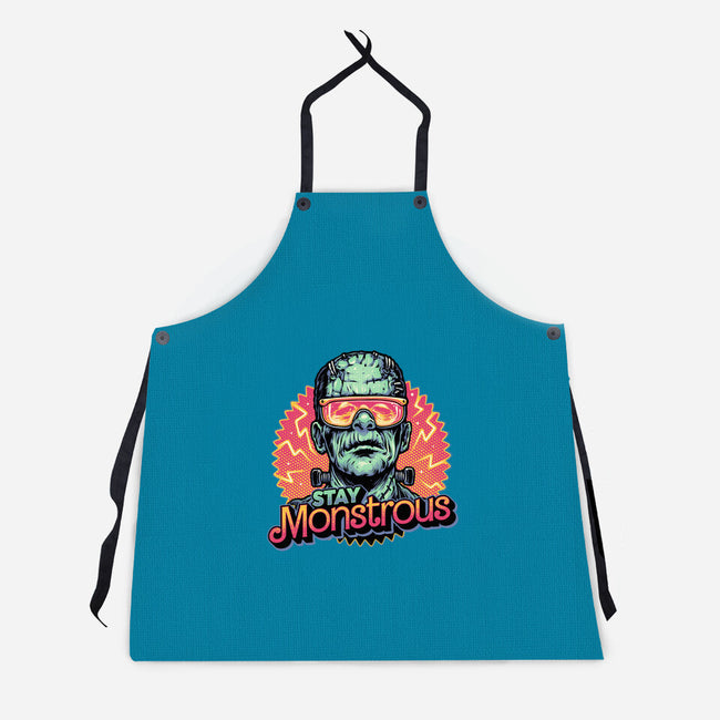 Stay Monstrous-Unisex-Kitchen-Apron-glitchygorilla