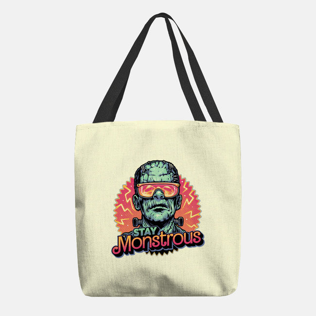 Stay Monstrous-None-Basic Tote-Bag-glitchygorilla