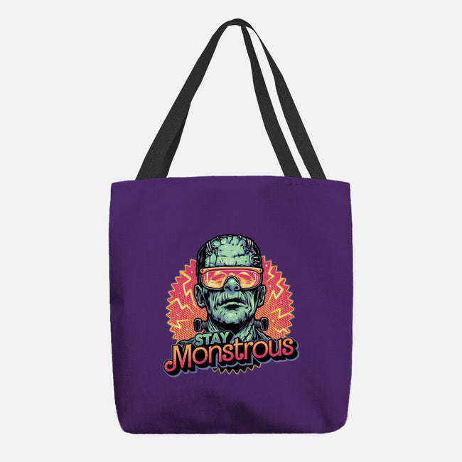 Stay Monstrous-None-Basic Tote-Bag-glitchygorilla