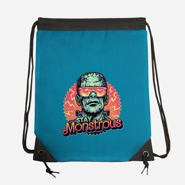 Stay Monstrous-None-Drawstring-Bag-glitchygorilla
