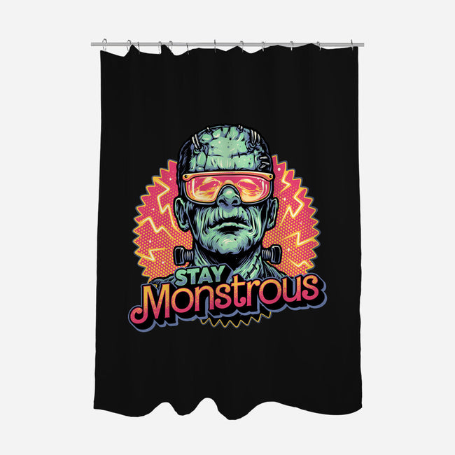 Stay Monstrous-None-Polyester-Shower Curtain-glitchygorilla