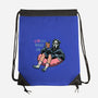 Chill Mode On-None-Drawstring-Bag-glitchygorilla