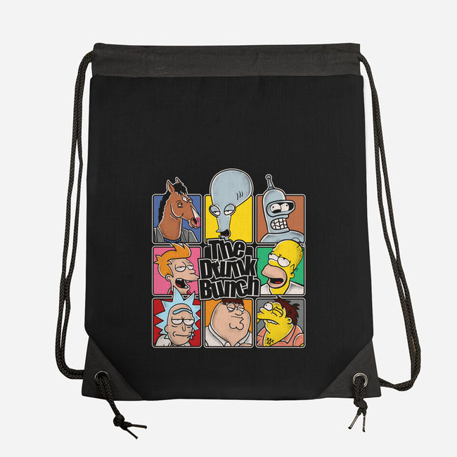The Drunk Bunch-None-Drawstring-Bag-turborat14