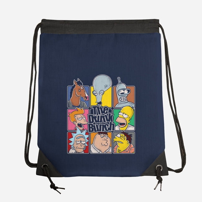 The Drunk Bunch-None-Drawstring-Bag-turborat14