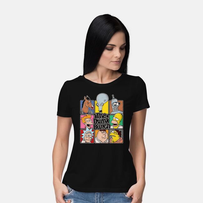 The Drunk Bunch-Womens-Basic-Tee-turborat14