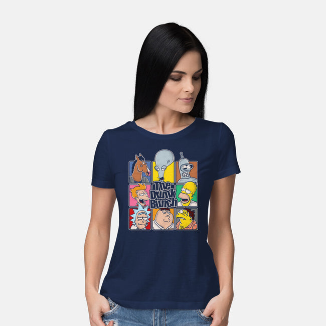 The Drunk Bunch-Womens-Basic-Tee-turborat14