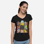 The Drunk Bunch-Womens-V-Neck-Tee-turborat14