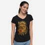 Dungeons And Cats-Womens-V-Neck-Tee-Eoli Studio