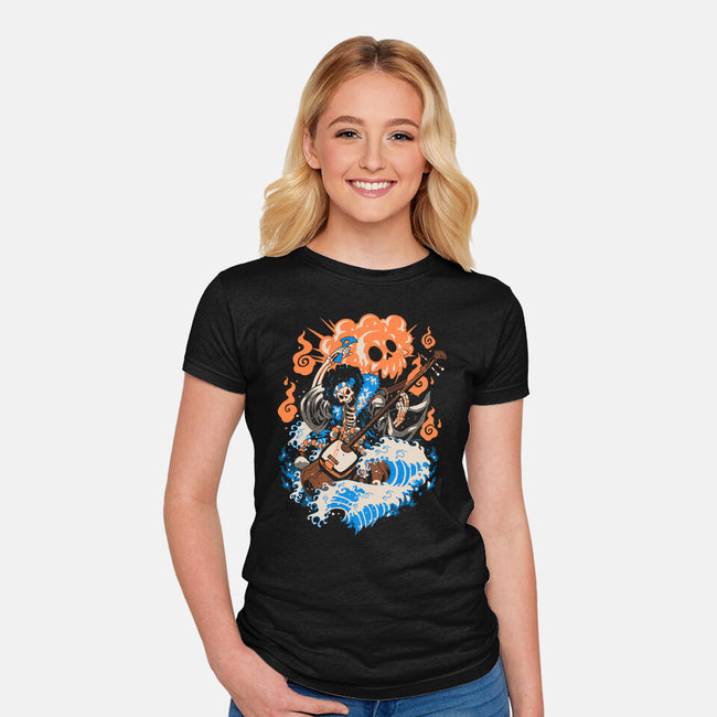 Wave Of Souls-Womens-Fitted-Tee-Estudio Horta