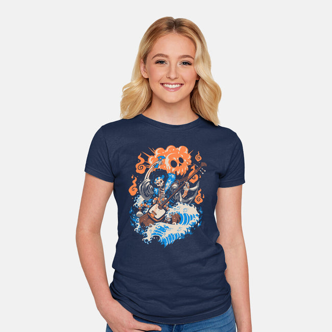 Wave Of Souls-Womens-Fitted-Tee-Estudio Horta