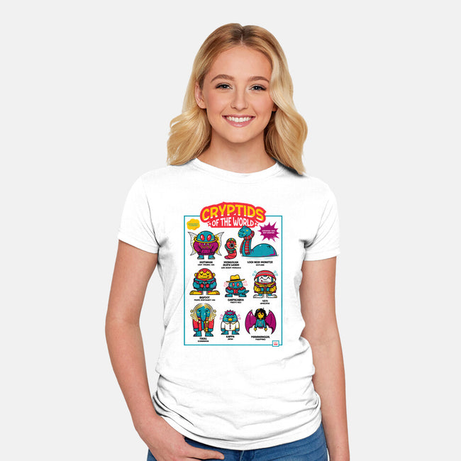 Cryptids Of The World-Womens-Fitted-Tee-krisren28