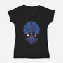 Tree Of Life Constellation-Womens-V-Neck-Tee-retrodivision