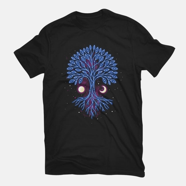 Tree Of Life Constellation-Womens-Fitted-Tee-retrodivision