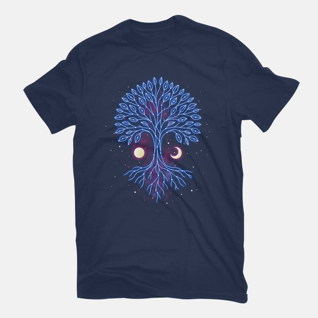 Tree Of Life Constellation-Womens-Fitted-Tee-retrodivision