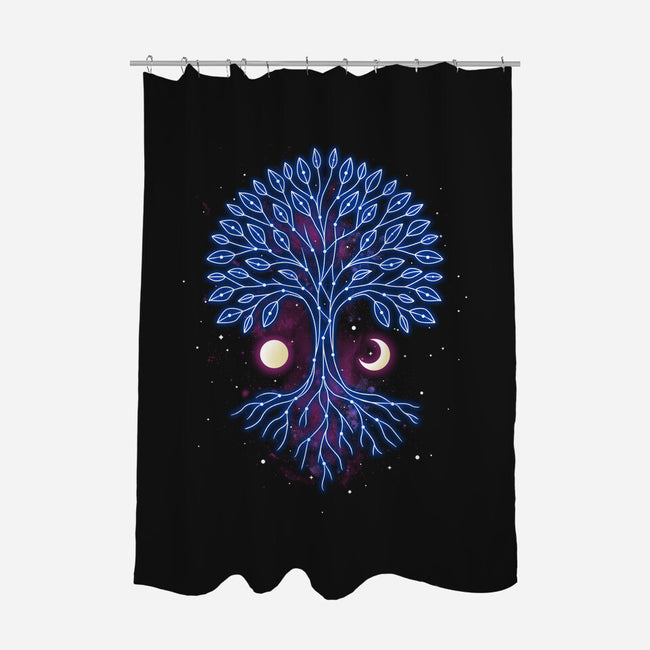 Tree Of Life Constellation-None-Polyester-Shower Curtain-retrodivision