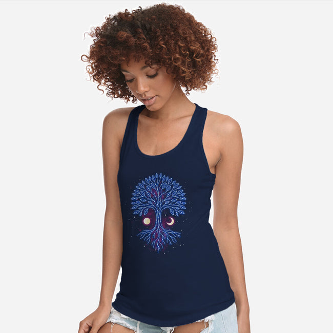 Tree Of Life Constellation-Womens-Racerback-Tank-retrodivision