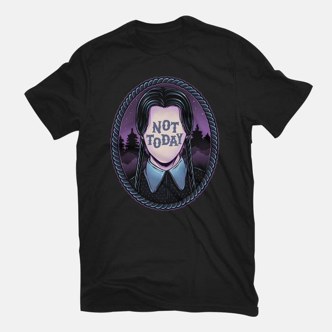 Not Today-Womens-Fitted-Tee-glitchygorilla