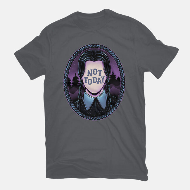 Not Today-Womens-Fitted-Tee-glitchygorilla
