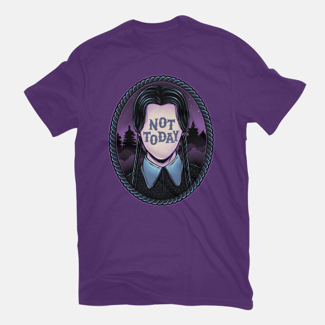 Not Today-Womens-Fitted-Tee-glitchygorilla
