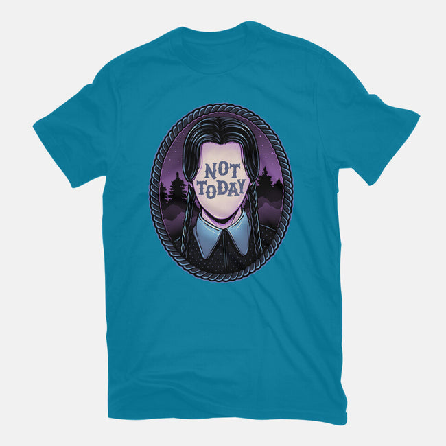 Not Today-Womens-Fitted-Tee-glitchygorilla