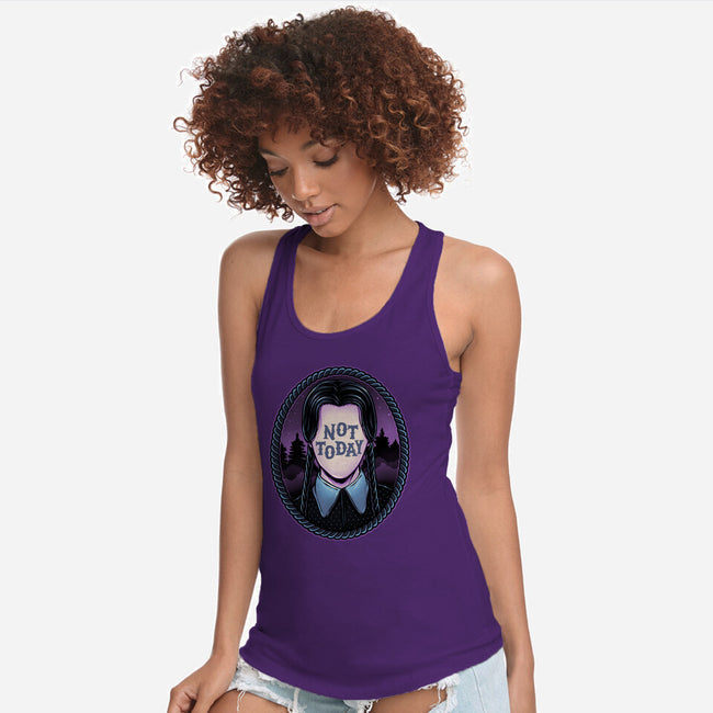 Not Today-Womens-Racerback-Tank-glitchygorilla