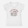 In My Office-Womens-V-Neck-Tee-koalastudio