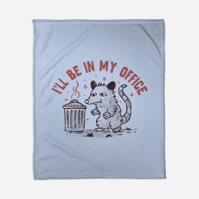 In My Office-None-Fleece-Blanket-koalastudio