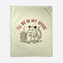 In My Office-None-Fleece-Blanket-koalastudio