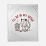 In My Office-None-Fleece-Blanket-koalastudio