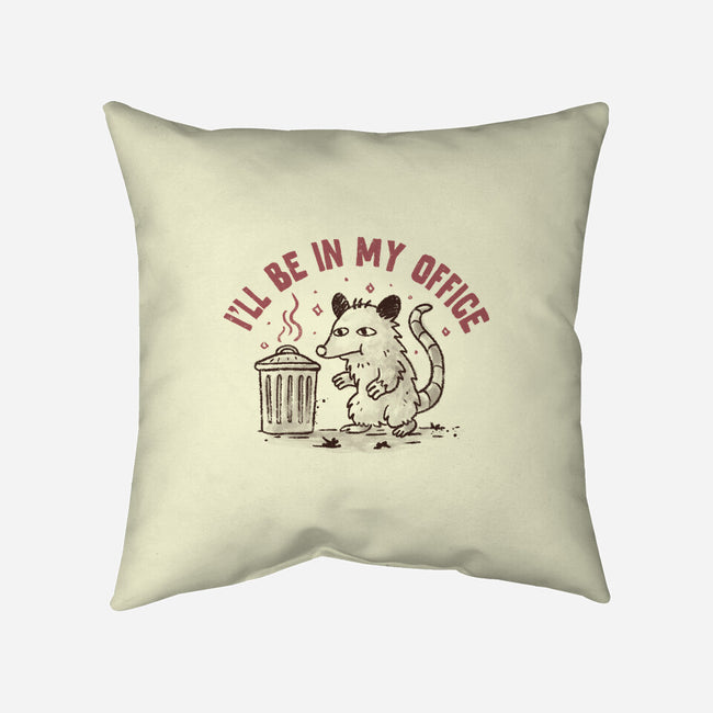 In My Office-None-Removable Cover w Insert-Throw Pillow-koalastudio