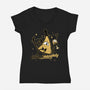 Naughty Illuminati Triangle-Womens-V-Neck-Tee-Studio Mootant