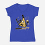 Naughty Illuminati Triangle-Womens-V-Neck-Tee-Studio Mootant