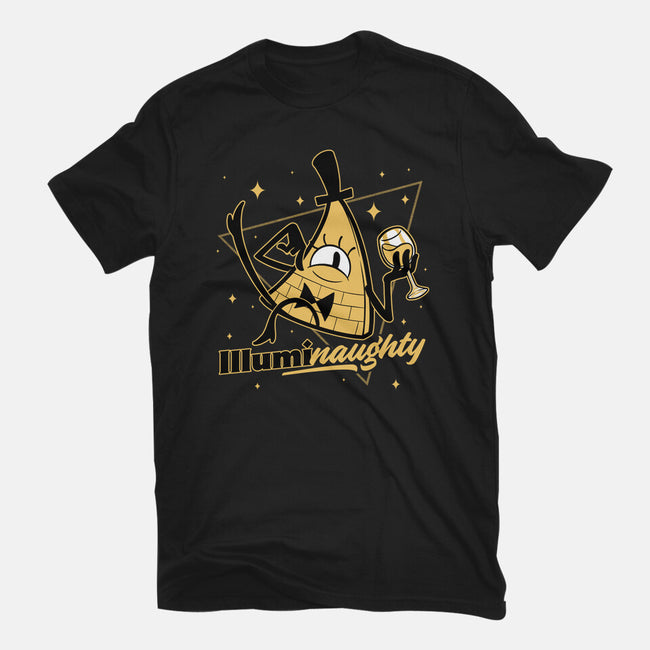 Naughty Illuminati Triangle-Mens-Basic-Tee-Studio Mootant