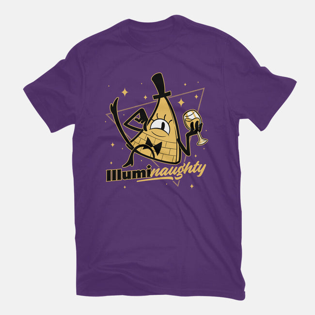 Naughty Illuminati Triangle-Womens-Fitted-Tee-Studio Mootant