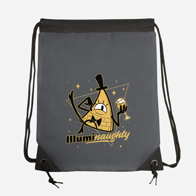 Naughty Illuminati Triangle-None-Drawstring-Bag-Studio Mootant